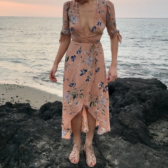 Reformation Royce Floral Wrap Dress XS - Picture 5 of 5